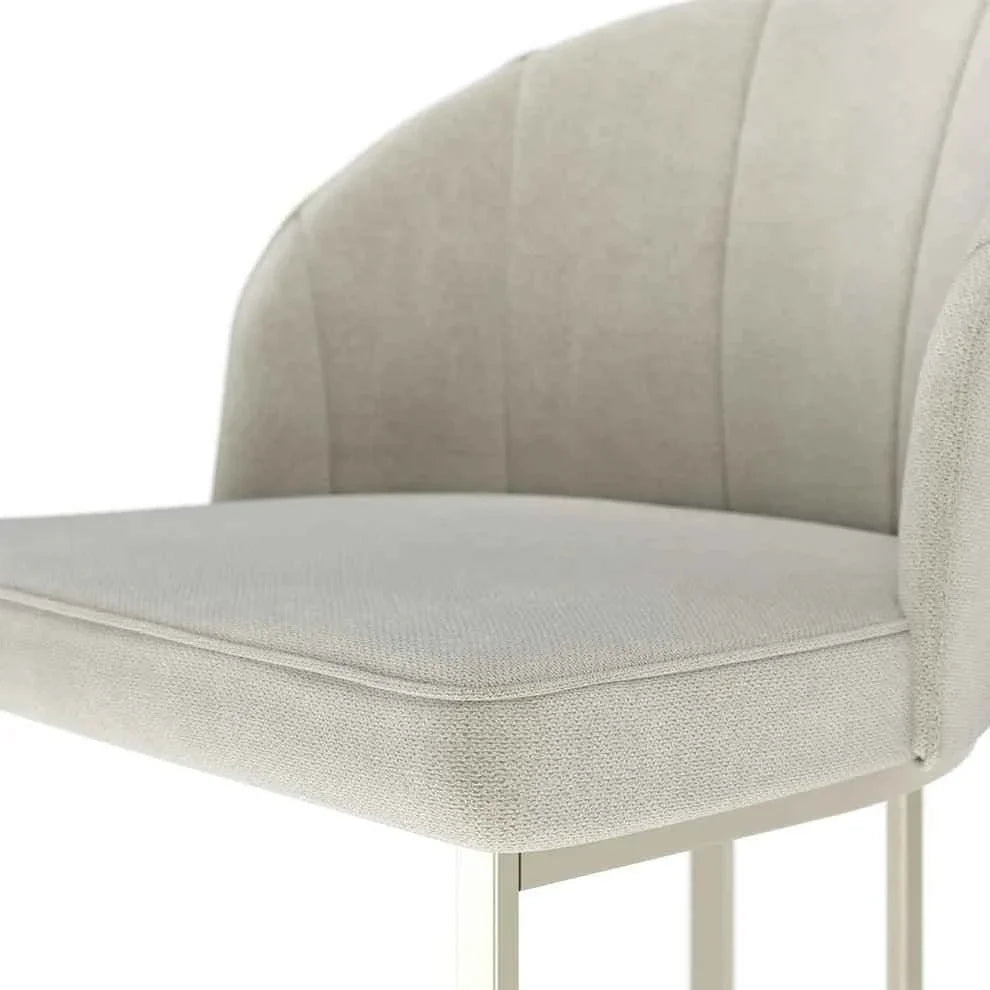 Banqueta Alta de Aço Estofada Beverly