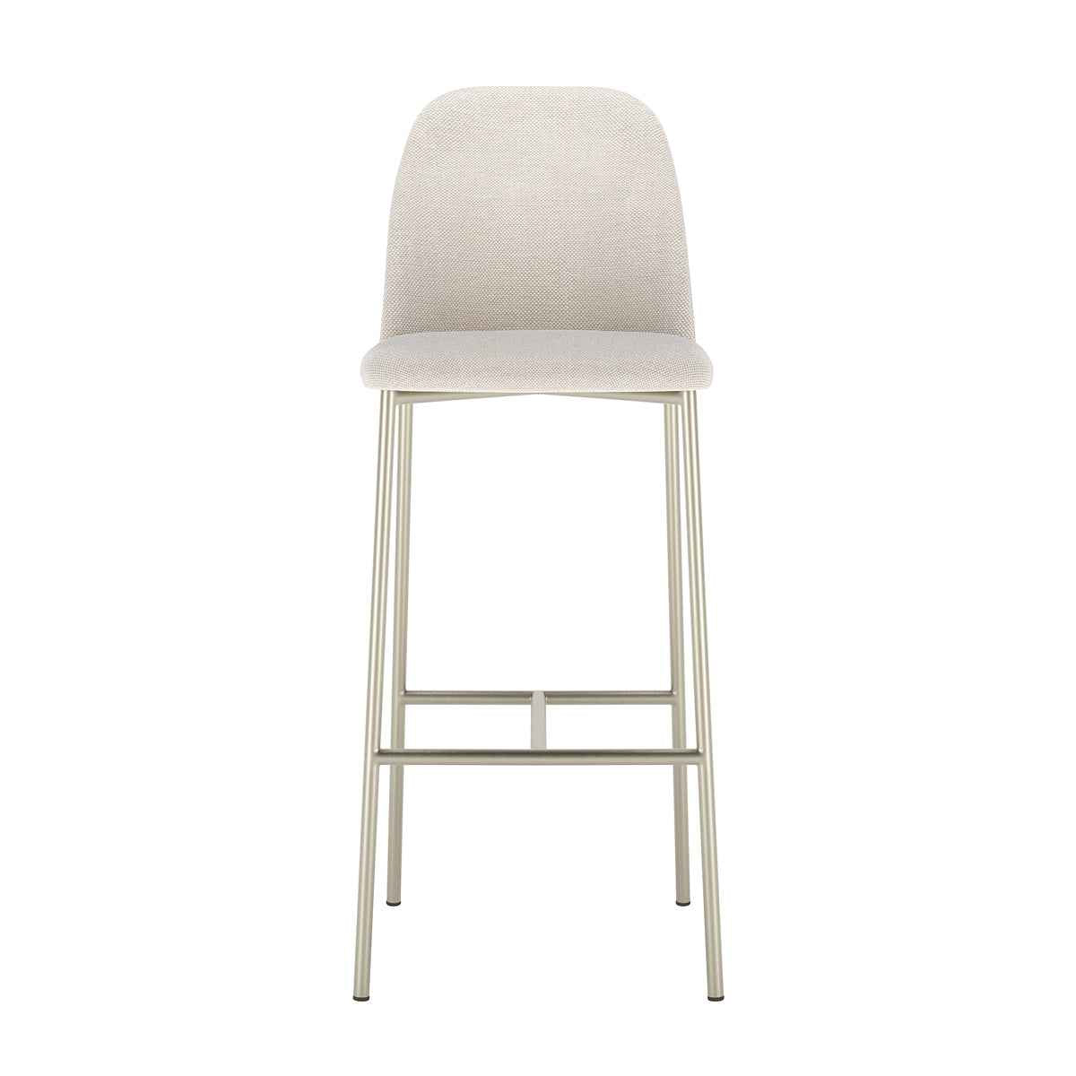 Conjunto de 6 Banquetas Altas de Aço Estofada Lucille