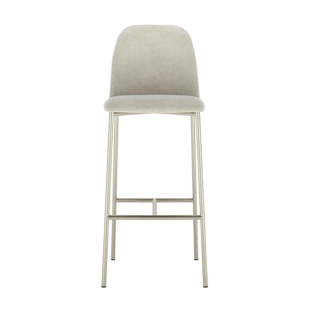 Conjunto de 6 Banquetas Altas de Aço Estofada Lucille