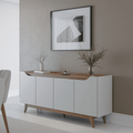 Buffet 4 Portas Pulse 180 cm Off-White Fosco com Canella