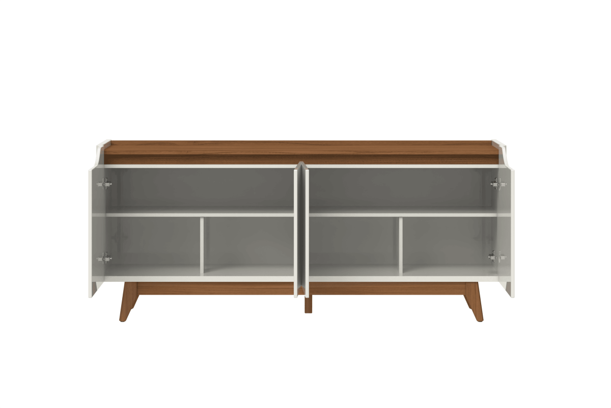 Buffet 4 Portas Pulse 180 cm Off-White Fosco com Canella