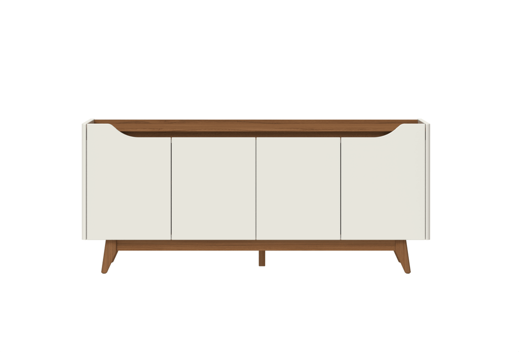 Buffet 4 Portas Pulse 180 cm Off-White Fosco com Canella