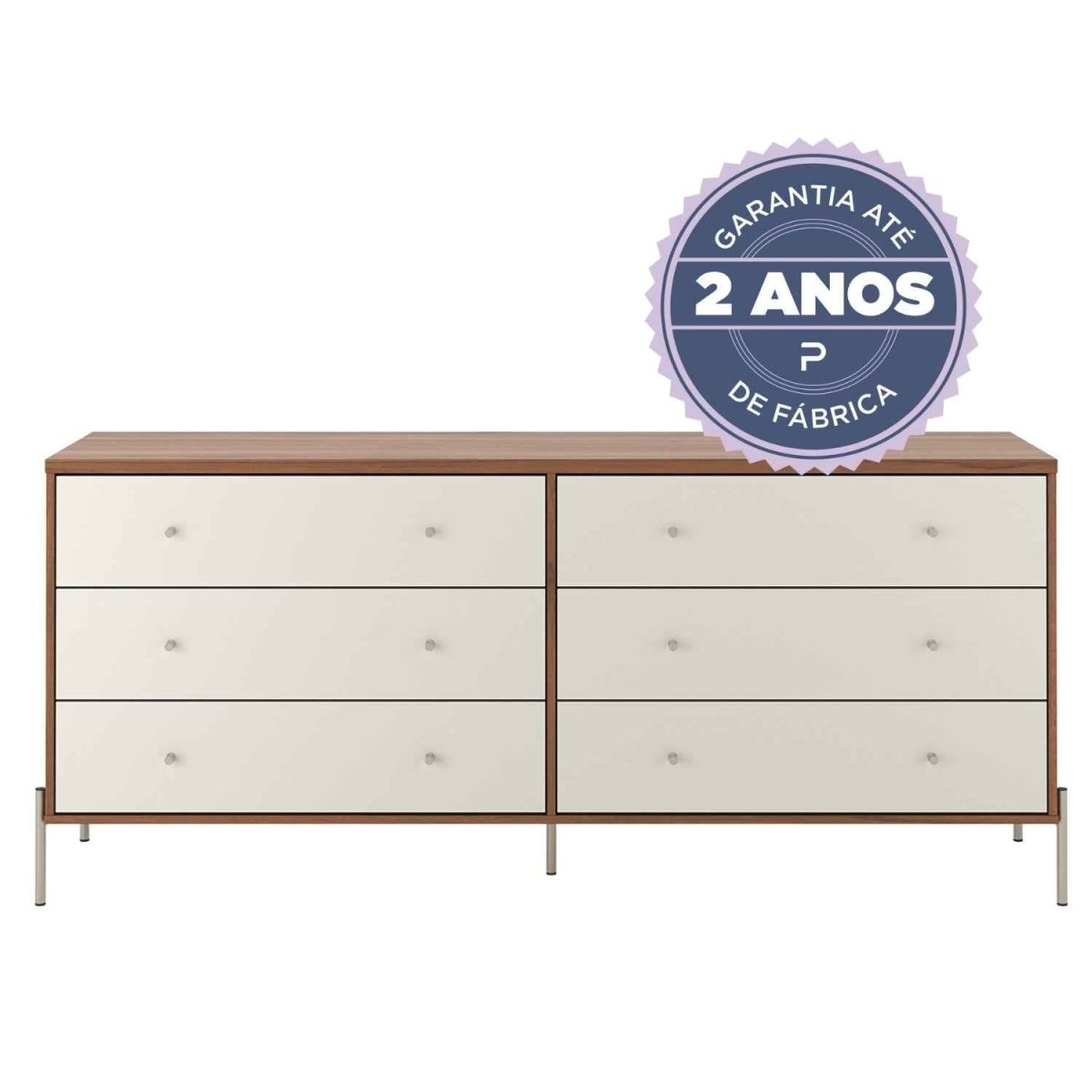 Cômoda 6 Gavetas Jasper 182cm
