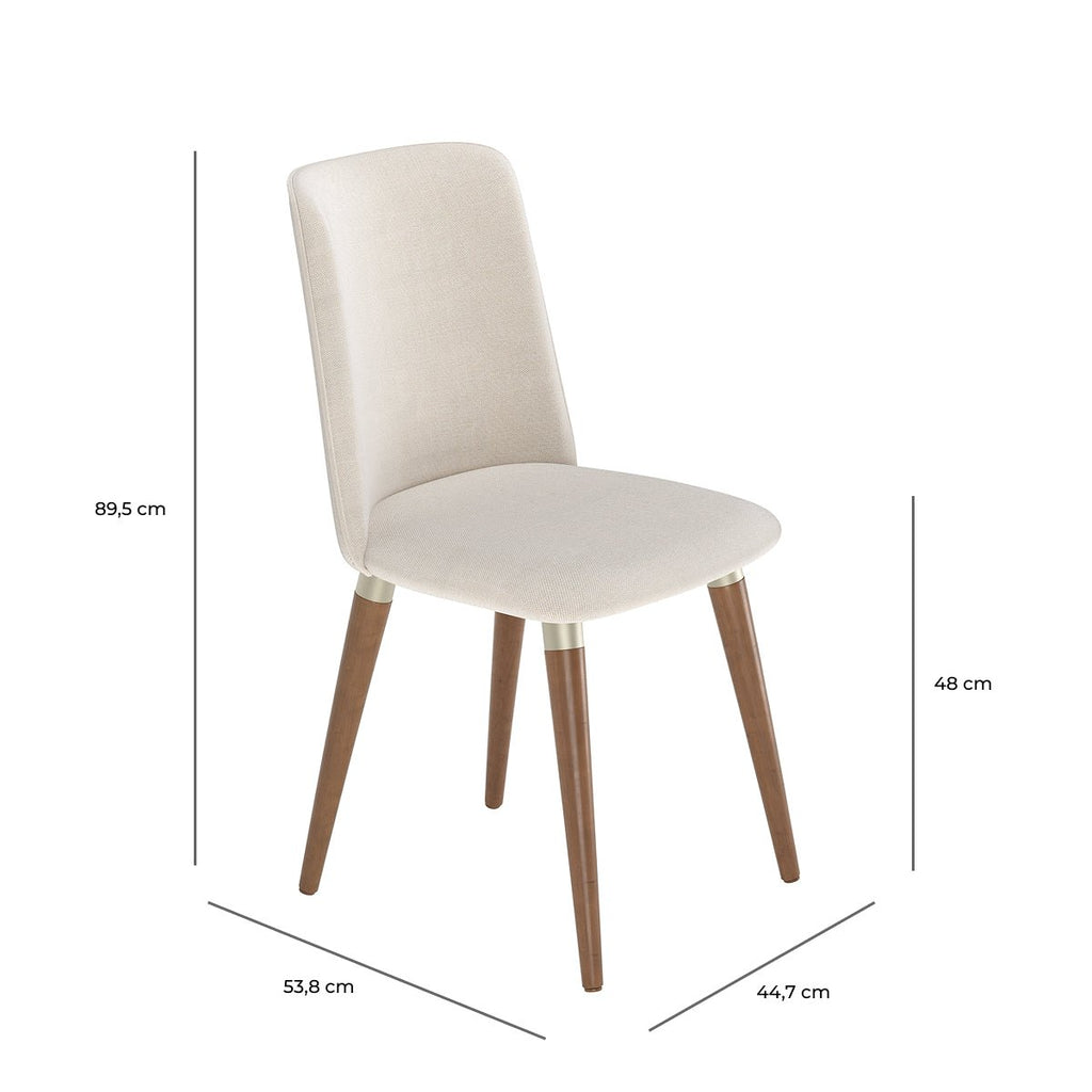 Conjunto de Jantar Mesa Retangular Harmony 8 Cadeiras Giratórias Dakota