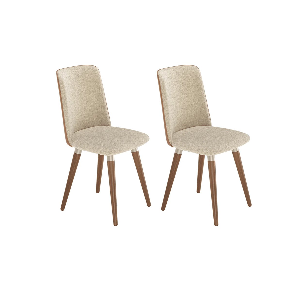Conjunto de Jantar Mesa Retangular com Vidro Lintz 6 Cadeiras Dakota