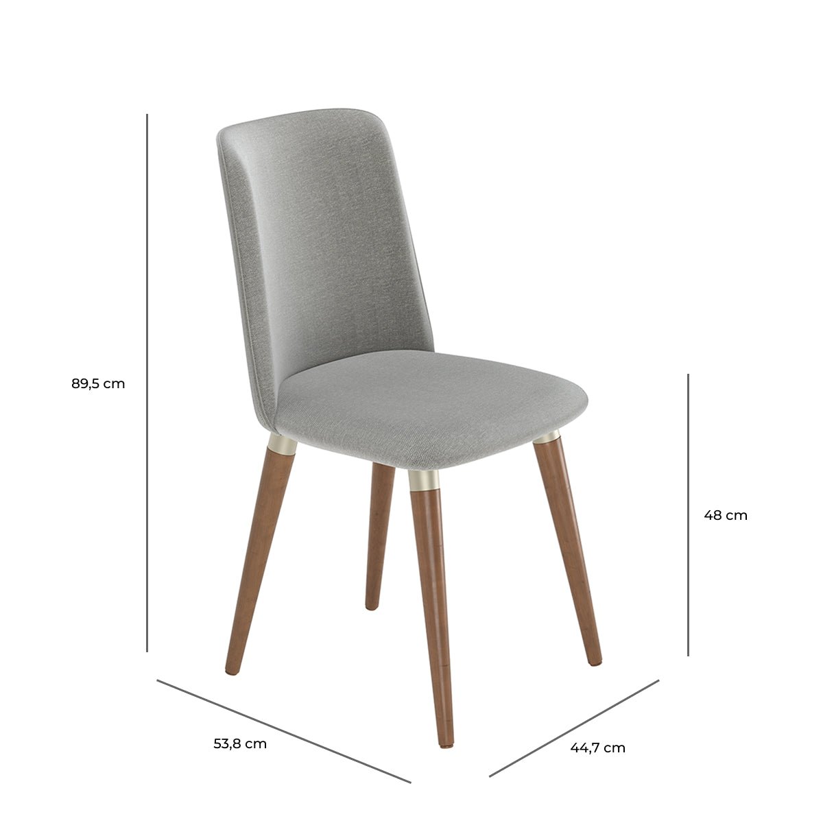 Conjunto de Jantar Mesa Retangular com Vidro Lintz 6 Cadeiras Dakota