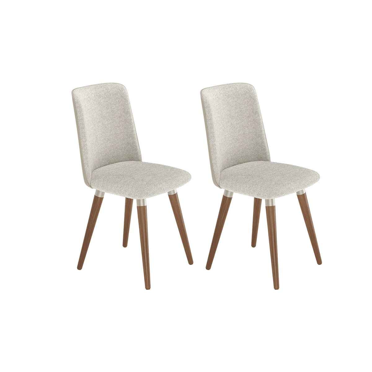 Conjunto de Jantar Mesa Retangular Harmony 8 Cadeiras Giratórias Dakota