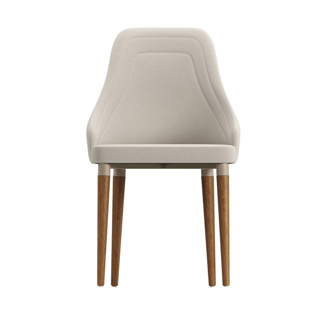 Conjunto de Jantar Mesa Retangular com Vidro Donatella 8 Cadeiras Evelyn