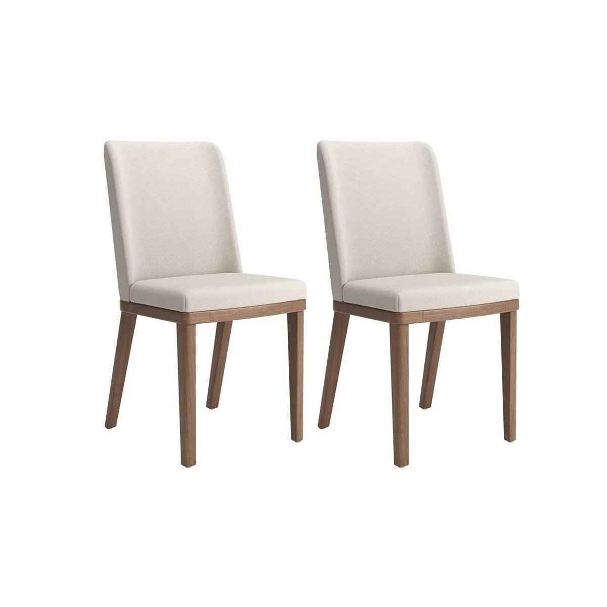 Conjunto de Jantar Mesa Retangular com Vidro com 6 Cadeiras Kalina