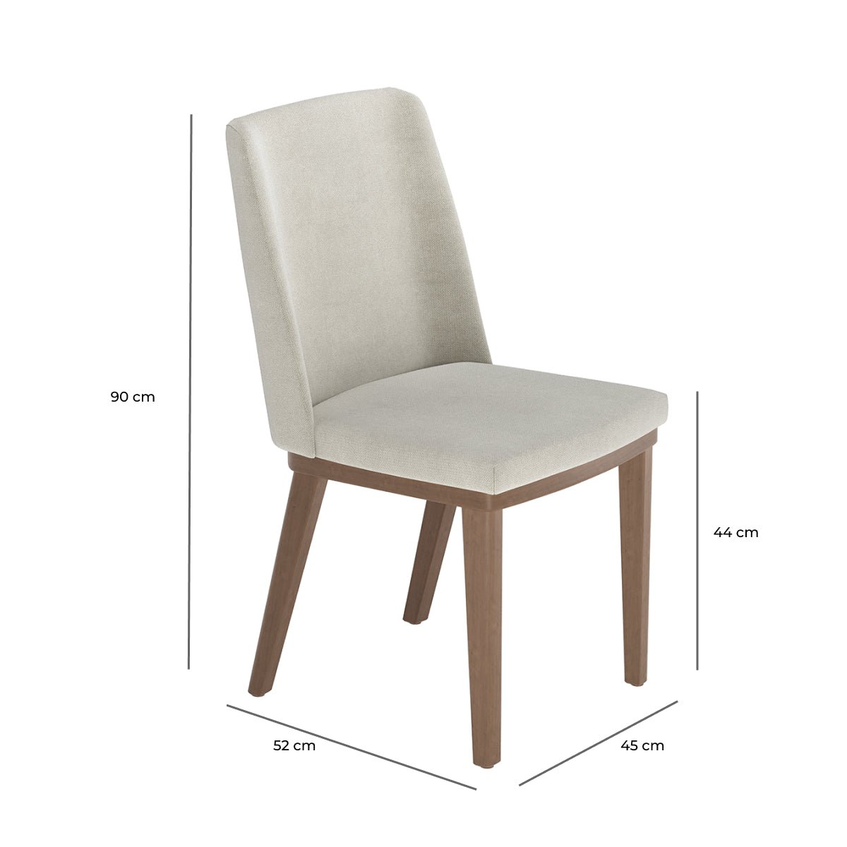 Conjunto de Jantar Mesa Retangular com Vidro Donatella 6 Cadeiras Kalina