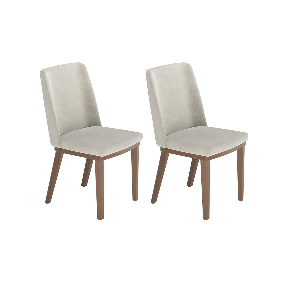 Conjunto de Jantar Mesa Retangular com Vidro Donatella 8 Cadeiras Kalina