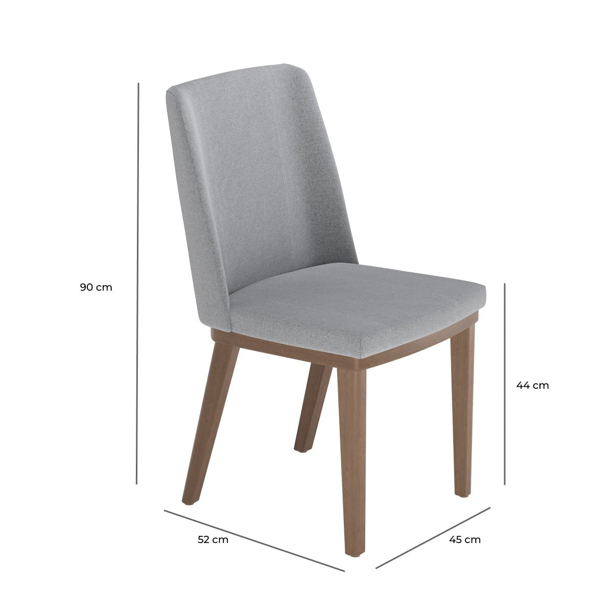 Conjunto de Jantar Mesa Retangular com Vidro Donatella 8 Cadeiras Kalina