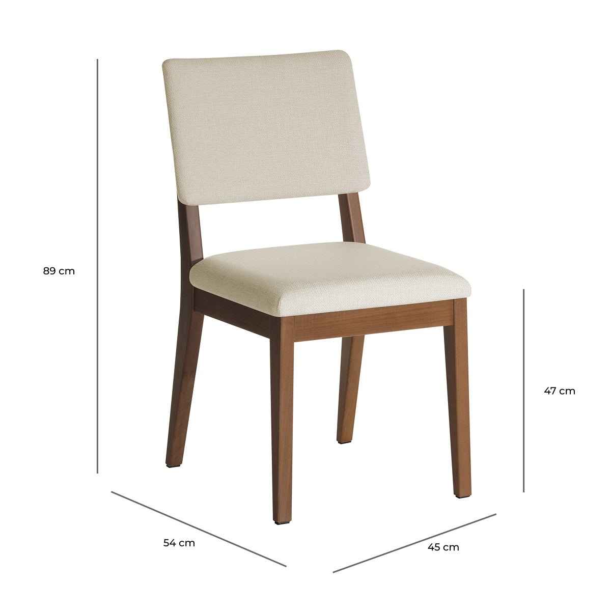 Conjunto de Jantar Mesa Retangular com Vidro Avena 4 Cadeiras New Ella