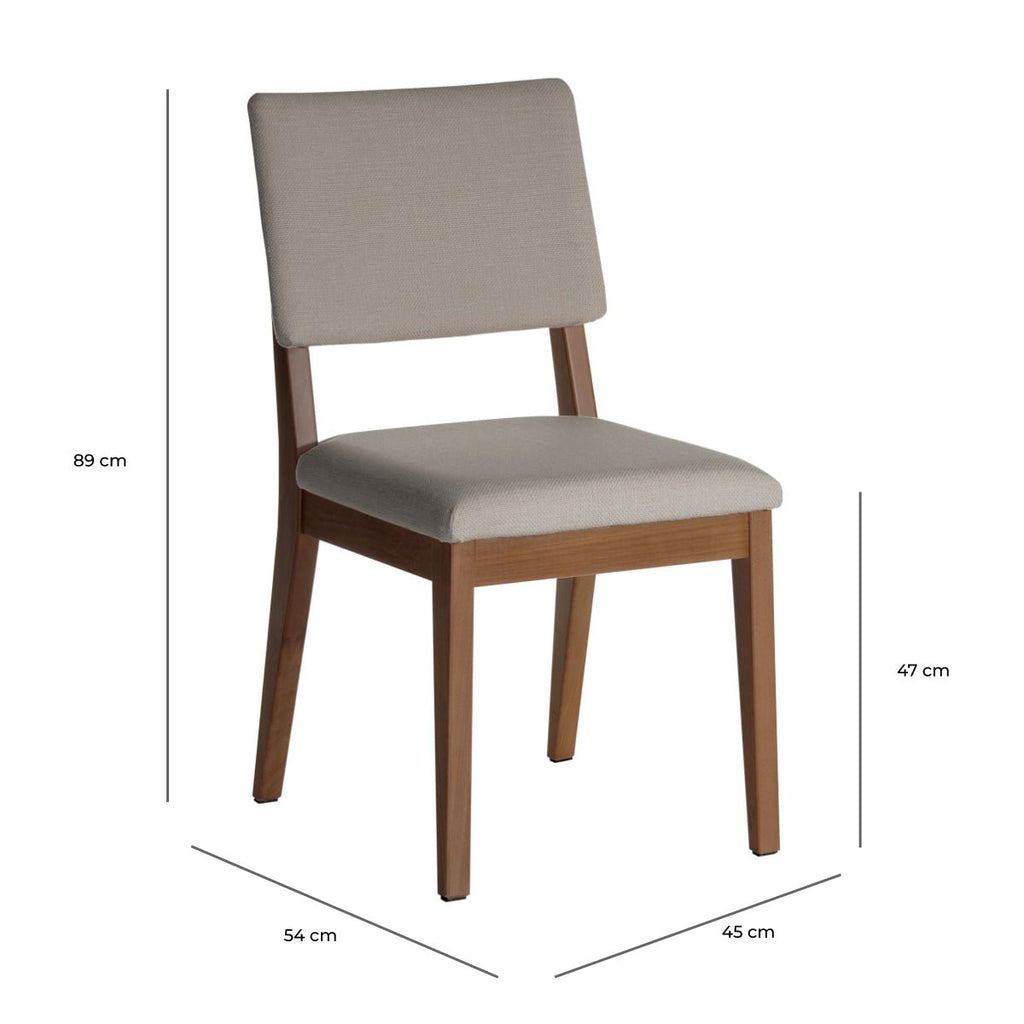 Conjunto de Jantar Mesa Retangular com Vidro Avena 4 Cadeiras New Ella
