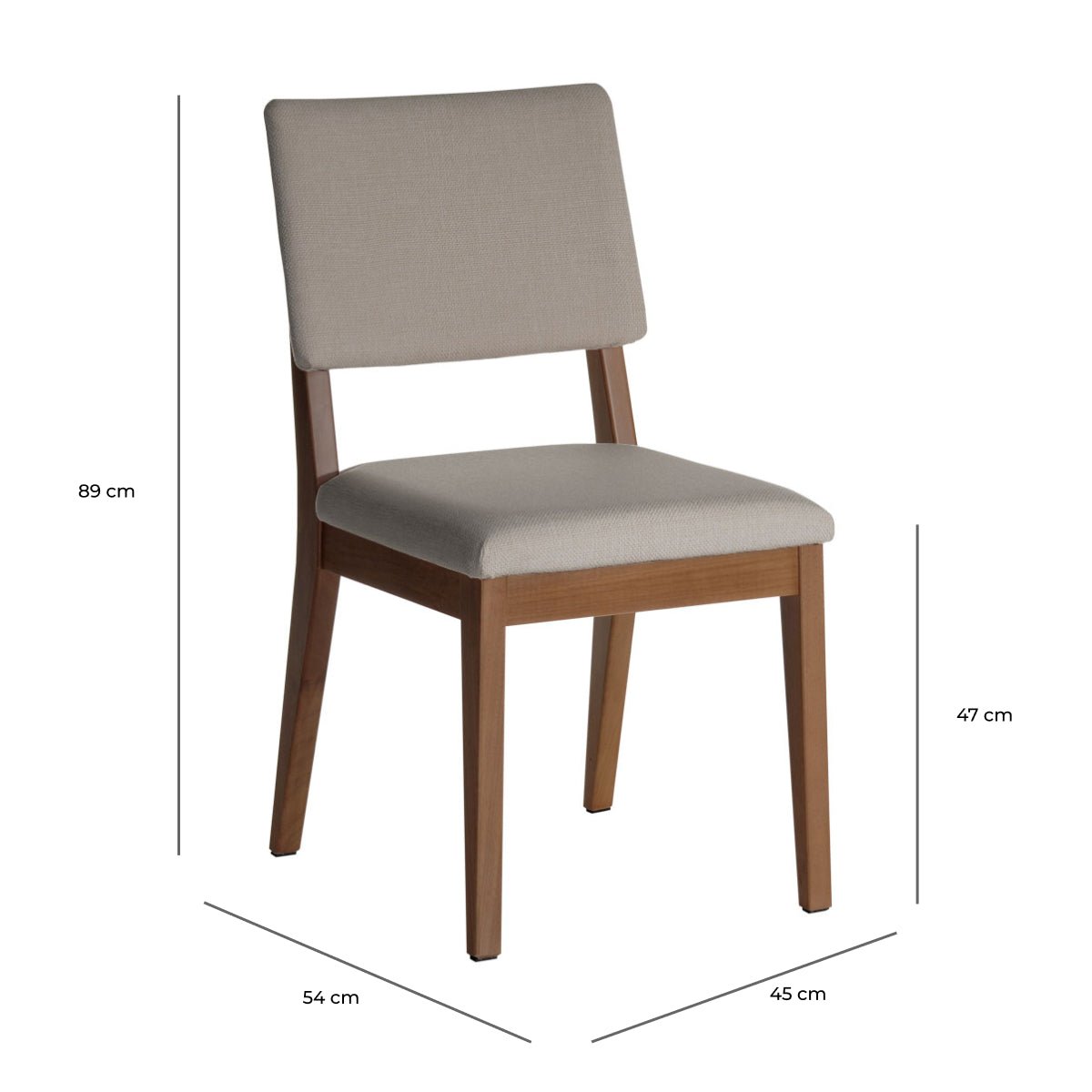 Conjunto de Jantar Mesa Retangular com Vidro Bennett 6 Cadeiras New Ella