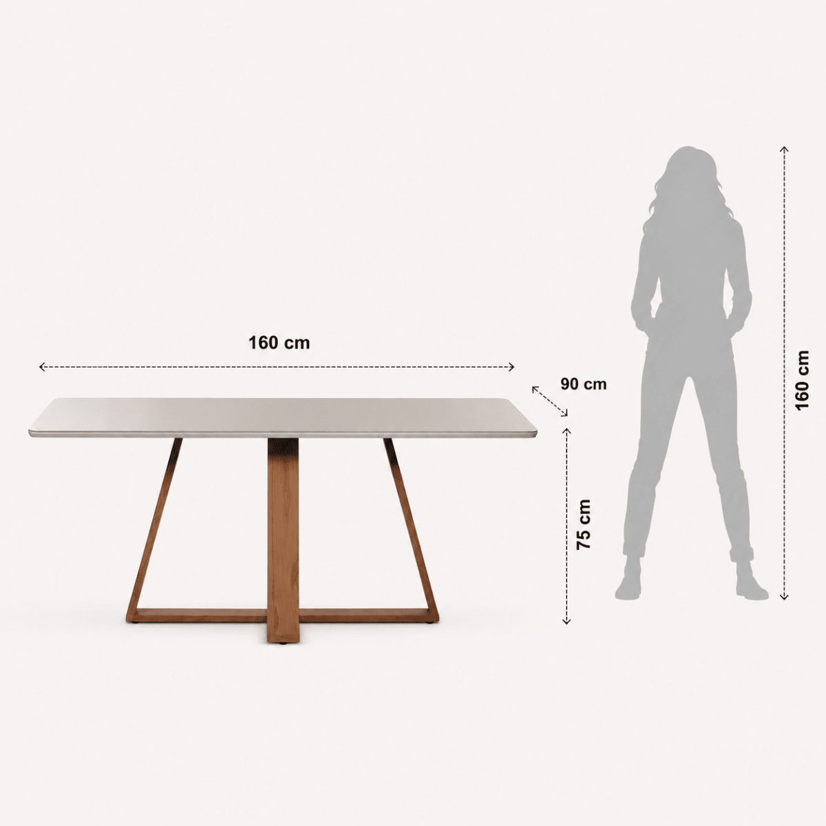Conjunto de Jantar Mesa Retangular com Vidro Avena 6 Cadeiras New Ella