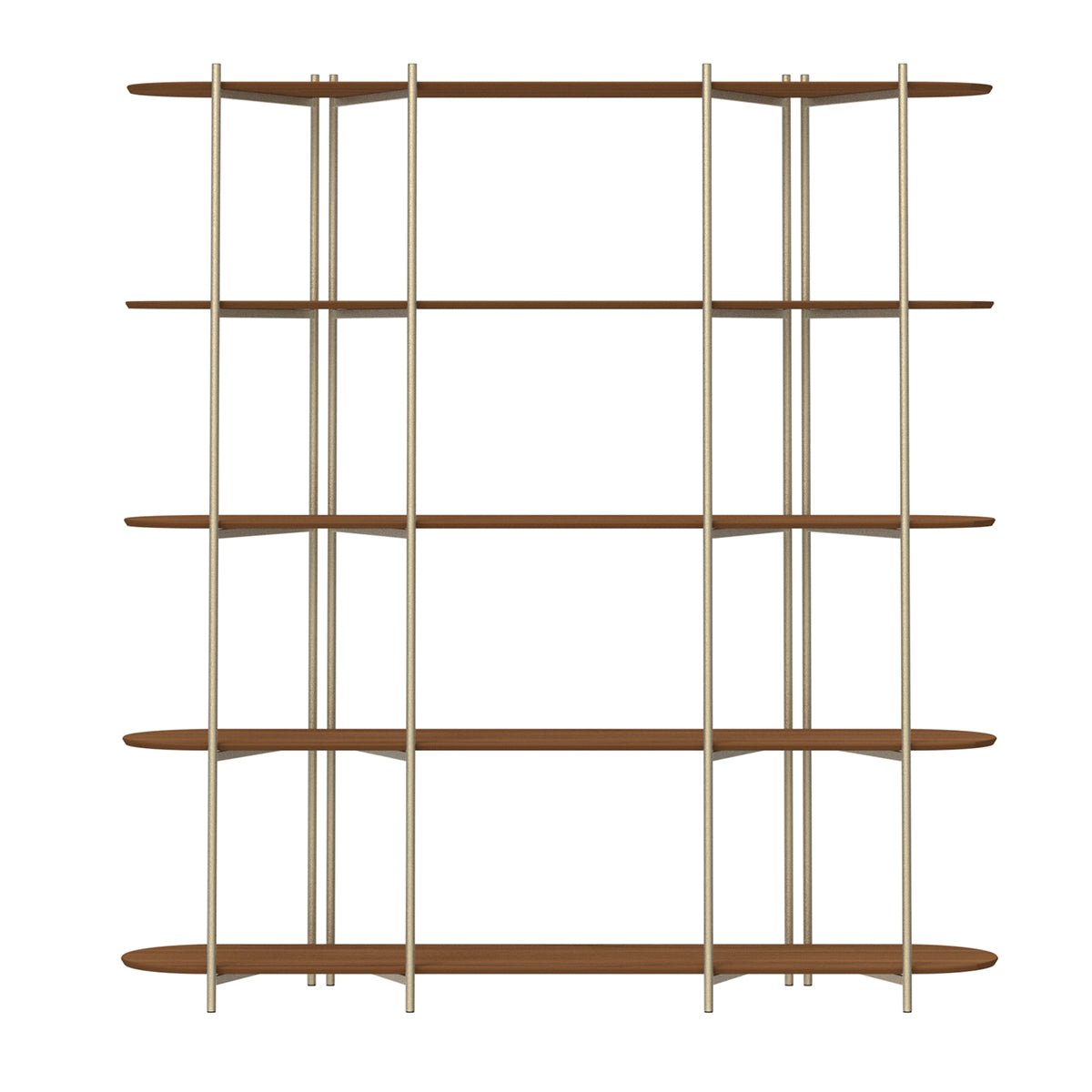 Estante 5 Prateleiras Aço com MDF Enya 180cm