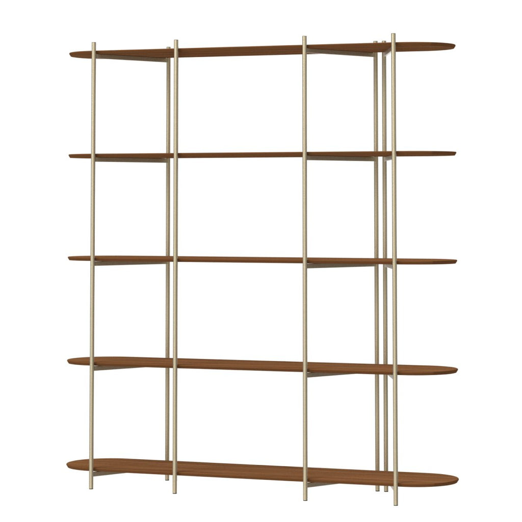 Estante 5 Prateleiras Aço com MDF Enya 180cm