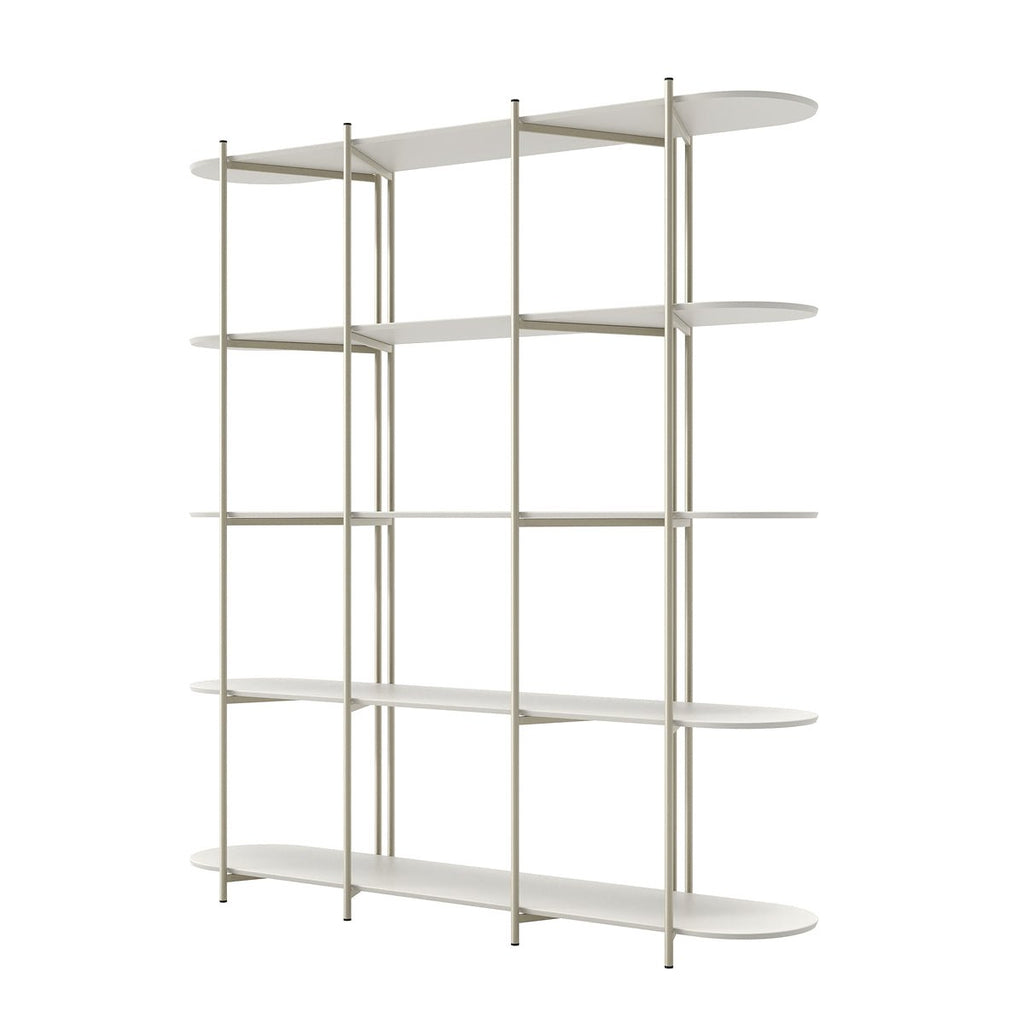 Estante 5 Prateleiras Aço com MDF Enya 180cm