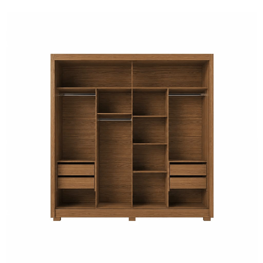 Guarda-Roupa Casal 2 Portas de Correr com Espelho Soho 238cm