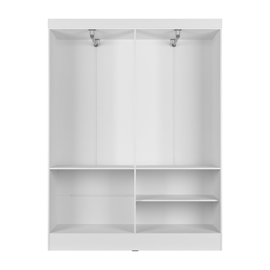 Guarda-Roupa Solteiro 4 Portas 5 Nichos Renzo 135cm