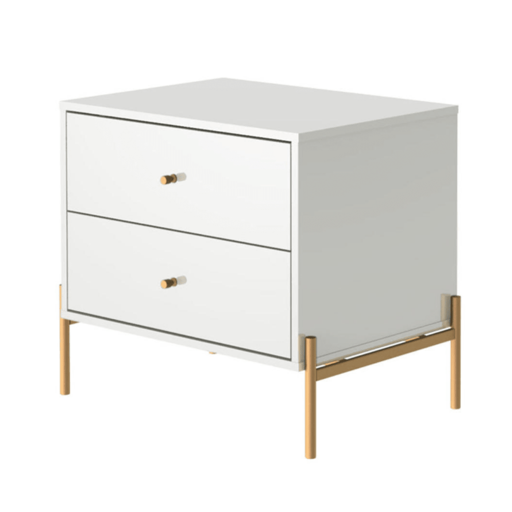 Kit 2 Mesas de Cabeceira Jasper com 2 Gavetas 64cm