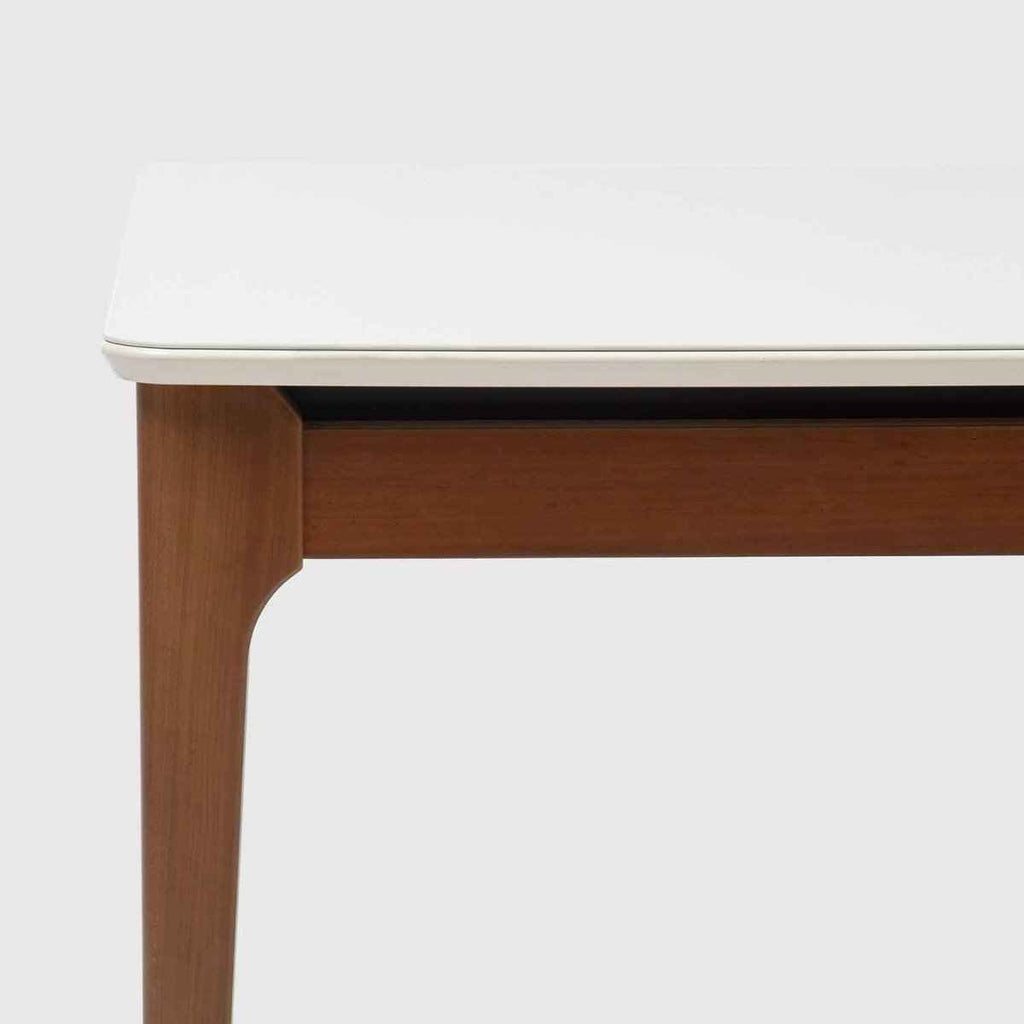 Conjunto de Jantar Mesa Retangular com Vidro Addar 6 Cadeiras Saga