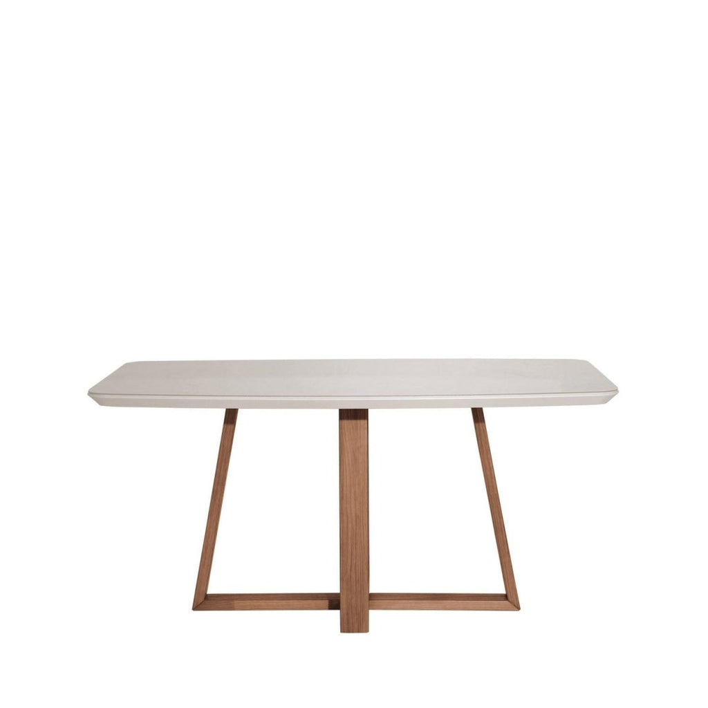 Conjunto de Jantar Mesa Retangular com Vidro Bennett 6 Cadeiras New Ella