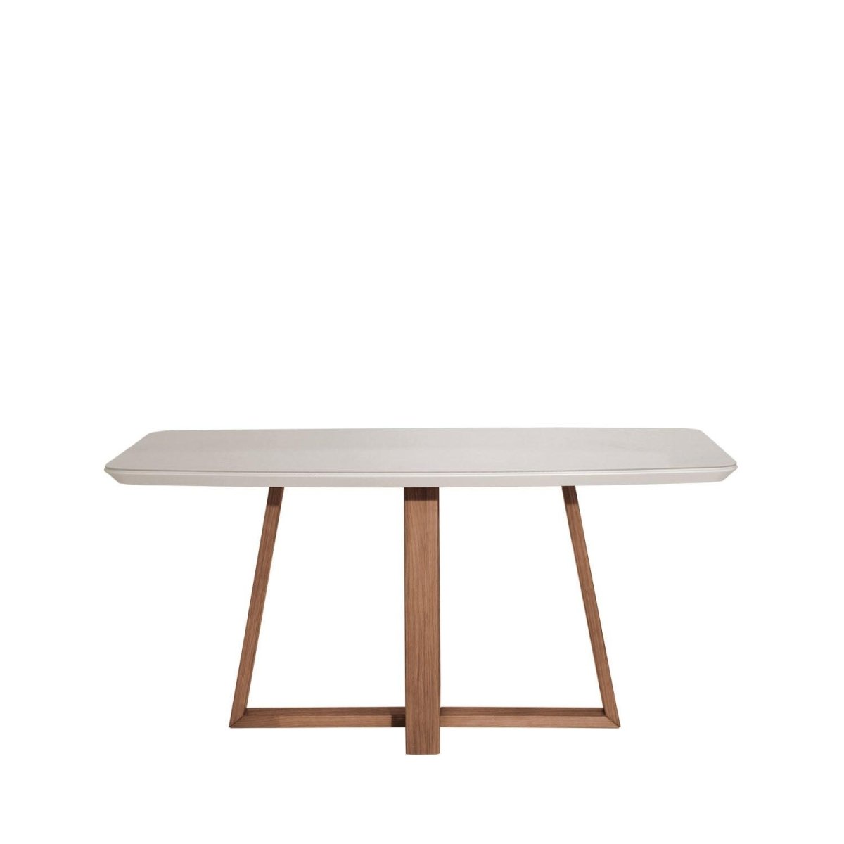 Conjunto de Jantar Mesa Retangular com Vidro Bennett 6 Cadeiras Saga
