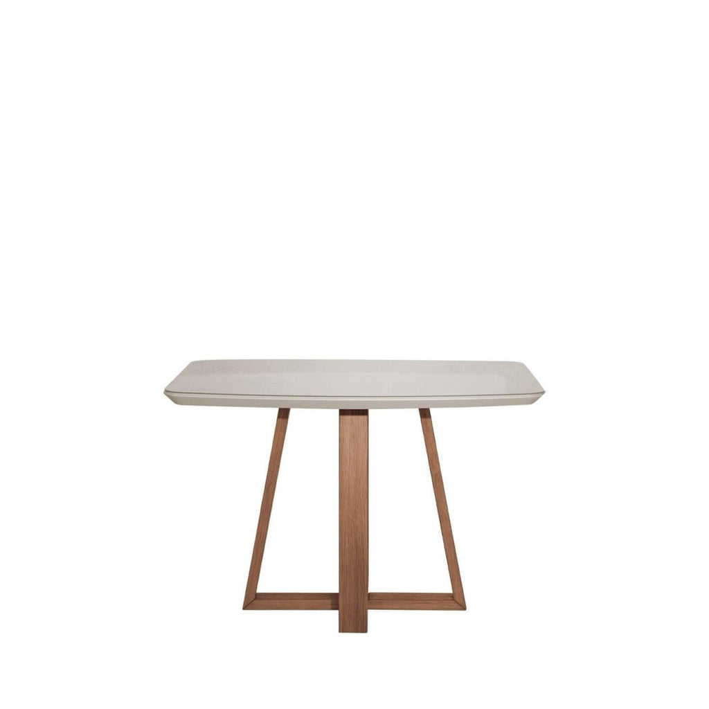 Conjunto de Jantar Mesa Retangular com Vidro Bennett 4 Cadeiras Saga
