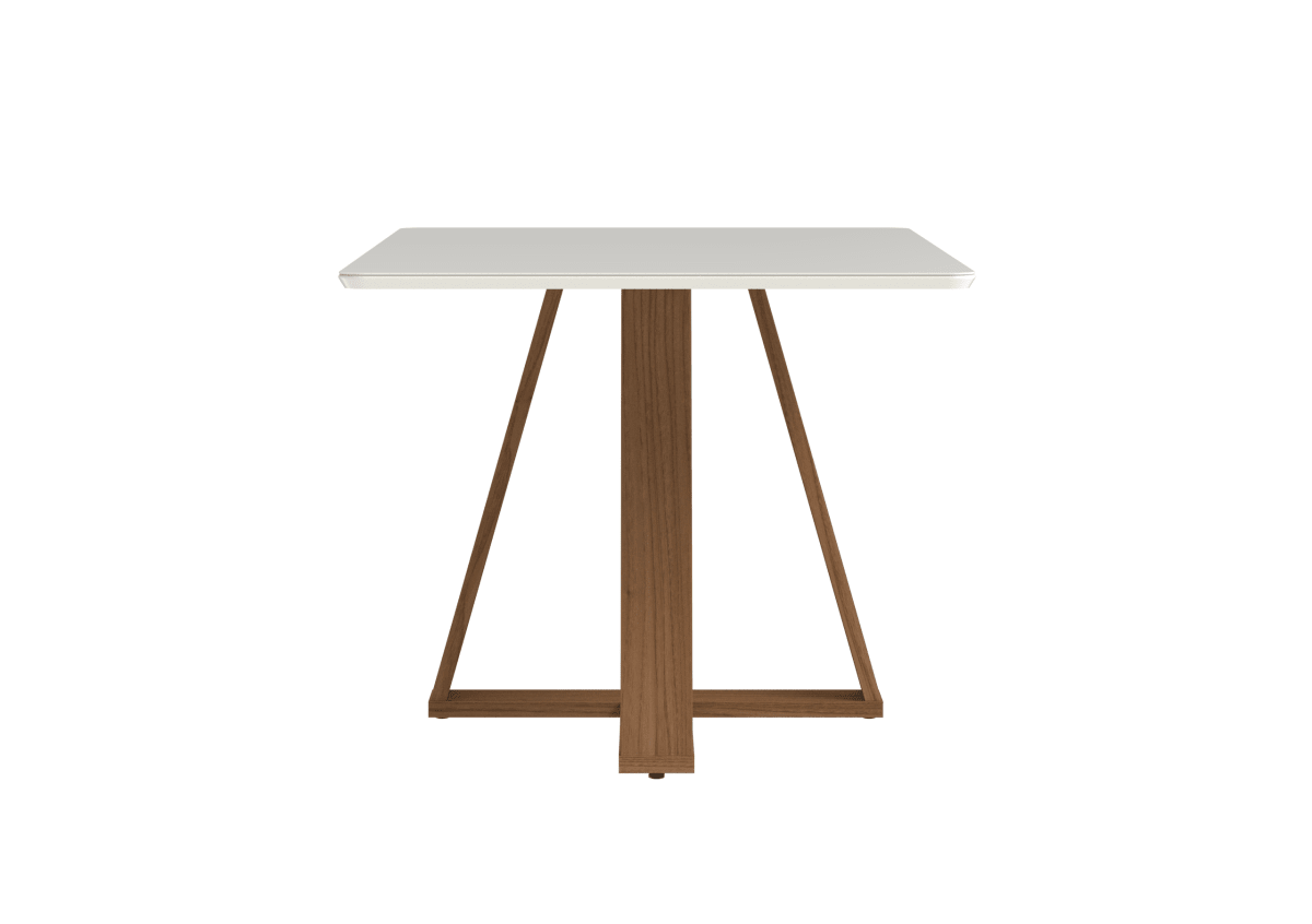 Conjunto de Jantar Mesa Retangular com Vidro Avena 4 Cadeiras New Ella