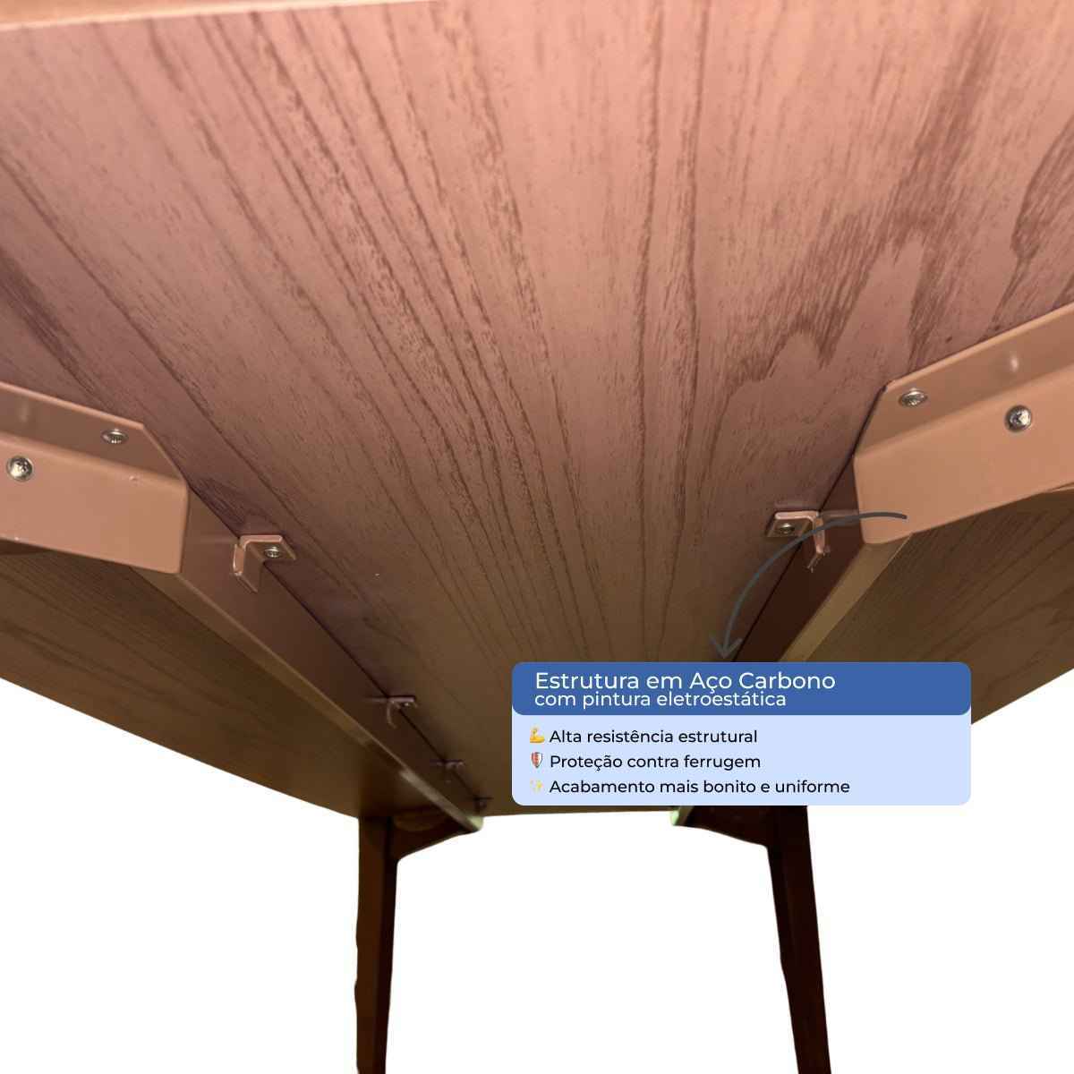 Conjunto de Jantar Mesa Retangular Harmony 8 Cadeiras Dakota