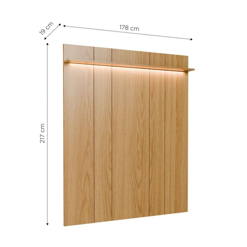 Painel para TV até 75 Polegadas com Prateleira e LED 100% MDF Neon Float 178cm