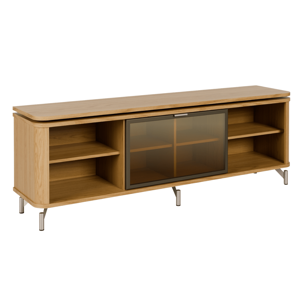 Rack para TVs até 75 Polegadas 100% MDF 1 Porta com Vidro Reflecta Lincoln Float 169cm